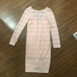 Pink lace dress